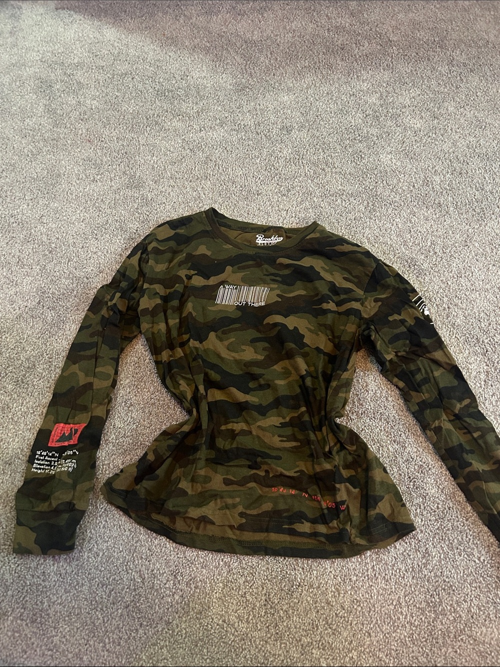 Brooklyn Cloth Olive Green Camo Long-Sleeve Tee